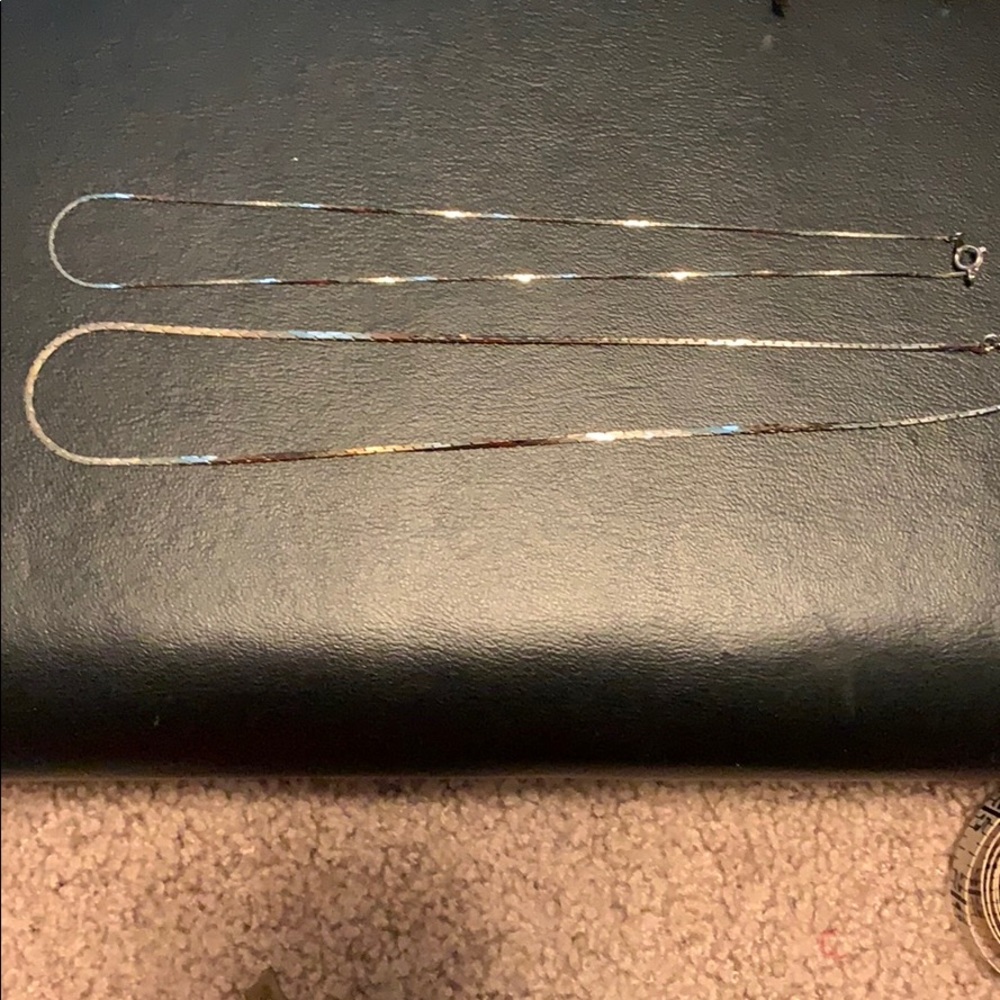 Set of vintage chain necklaces.